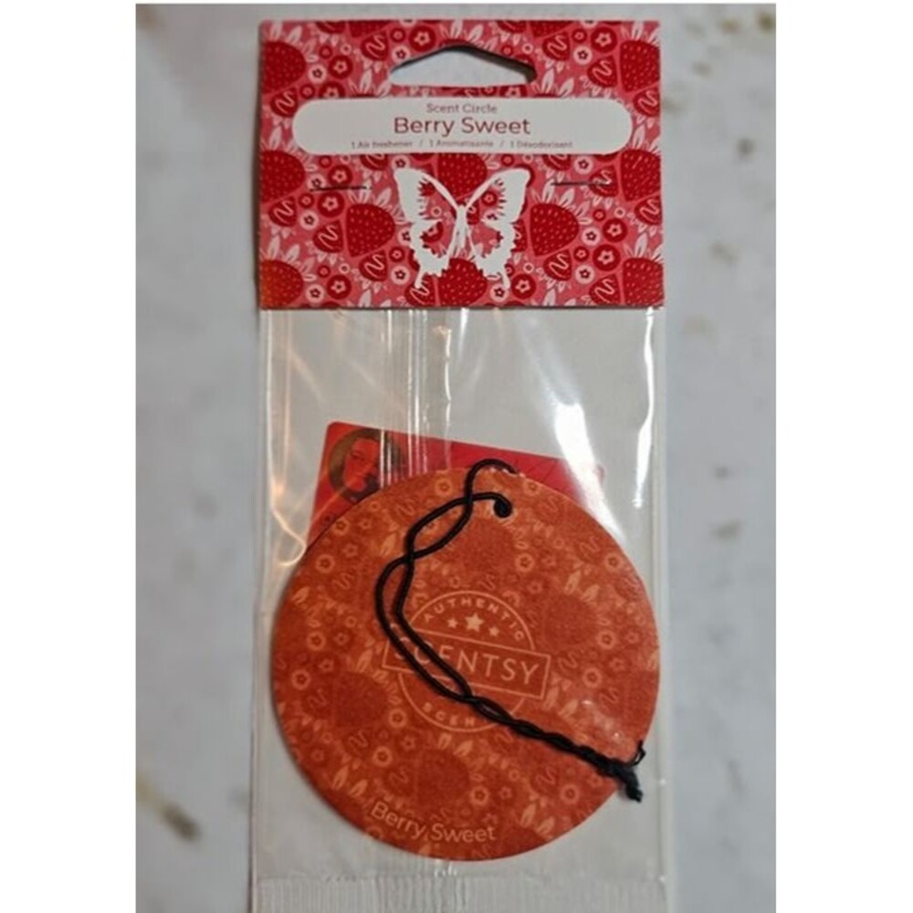 Scentsy Berry Sweet Scent Circle NEW Authentic Car Air Freshener Fruity Strawber